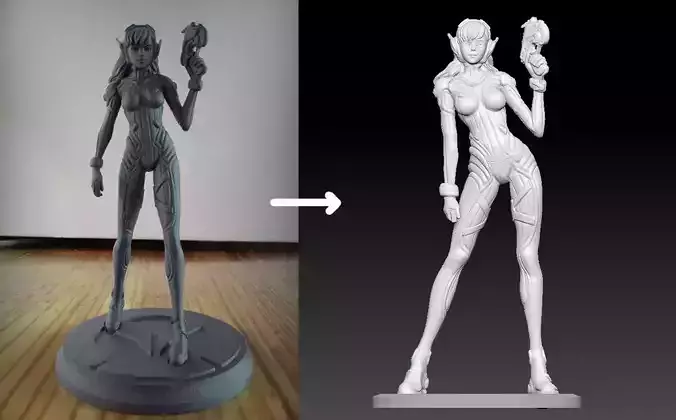 DVA OVERWATCH 3D PRINTING STL FILE DIVA 3D print model