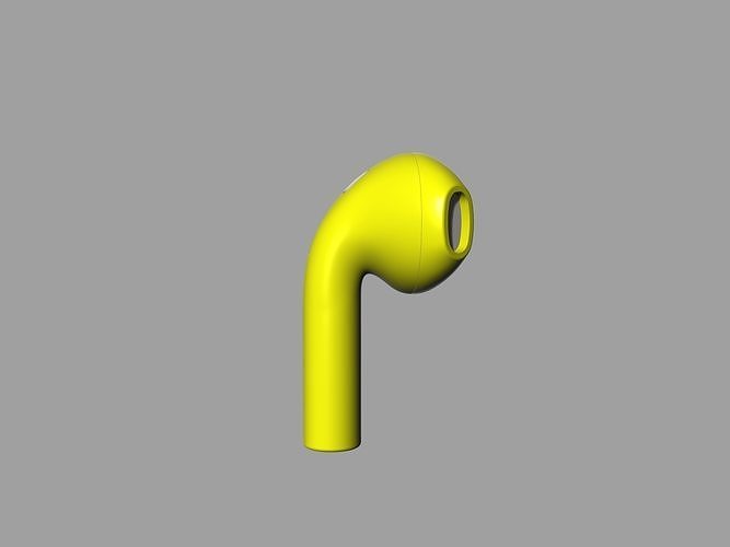 Apple AirPods Gold Earphones 2 3D print model