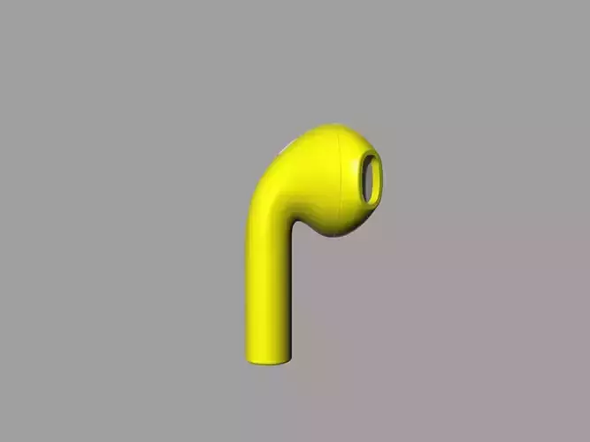 Apple AirPods Gold Earphones 2 3D print model
