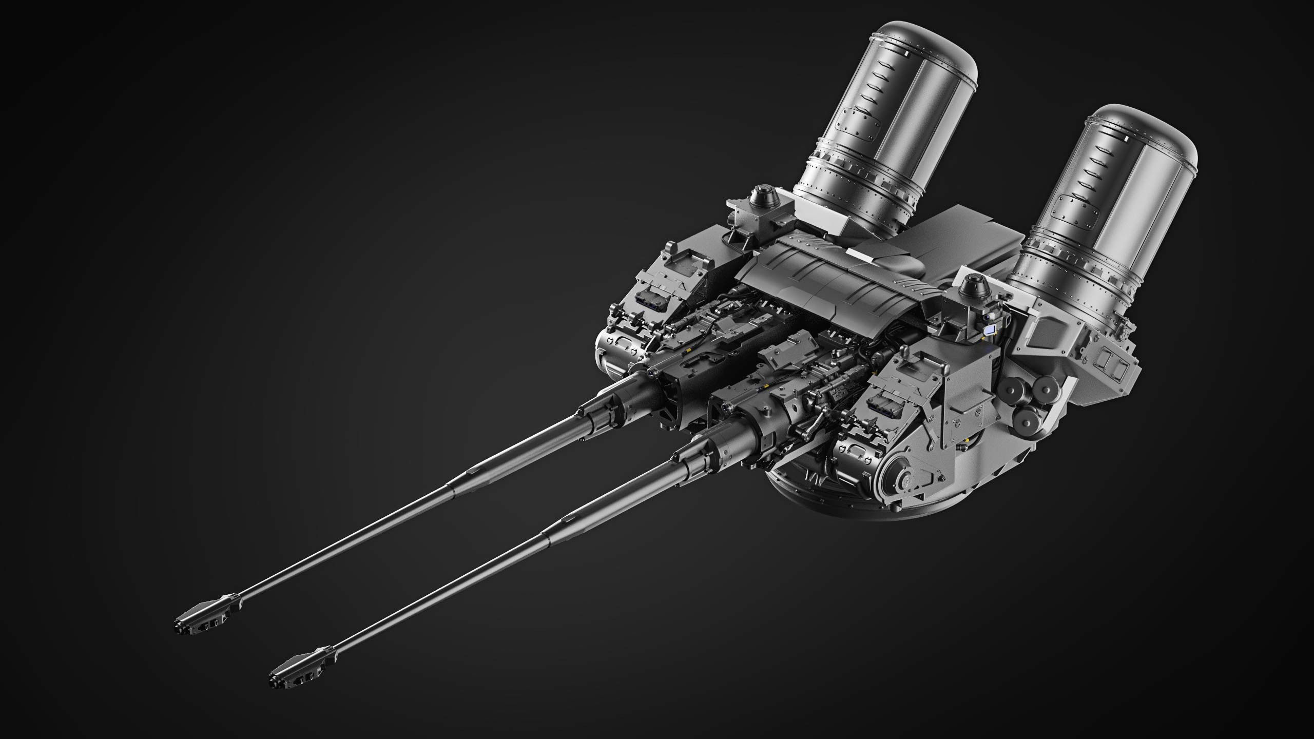 Tower lego machine gun 3D model_9