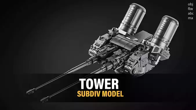 Tower lego machine gun