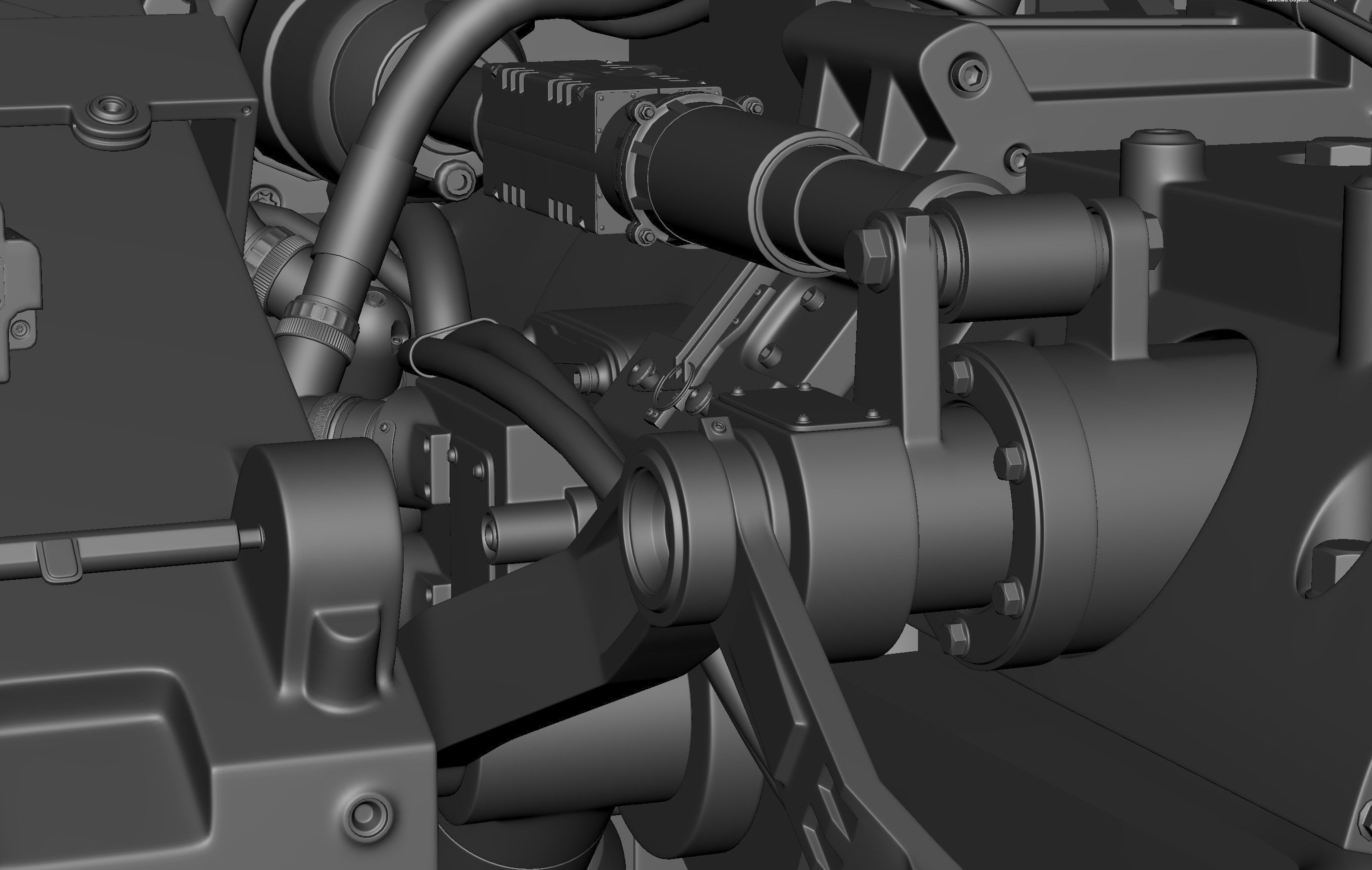 Tower lego machine gun 3D model_7