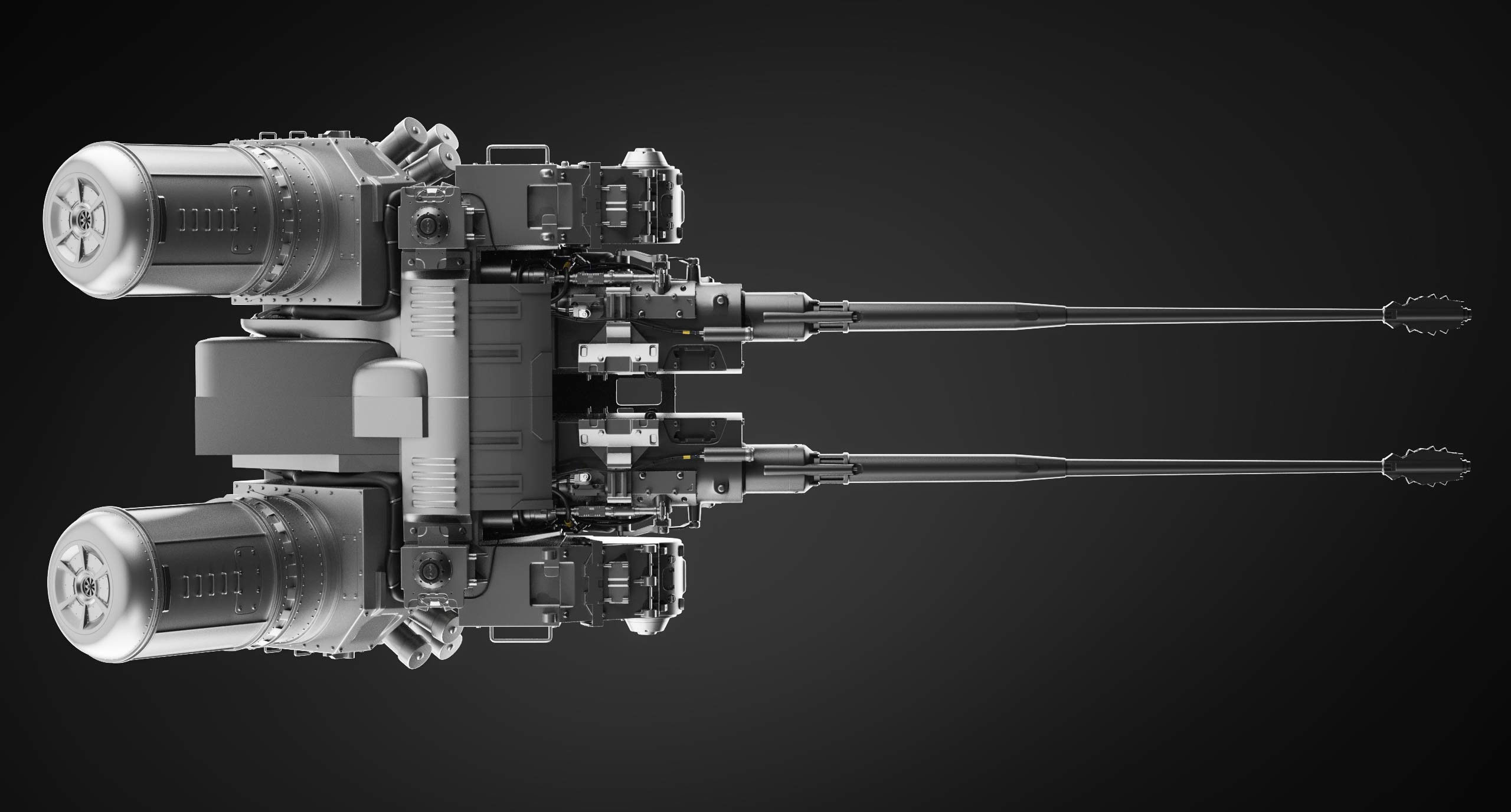 Tower lego machine gun 3D model_10