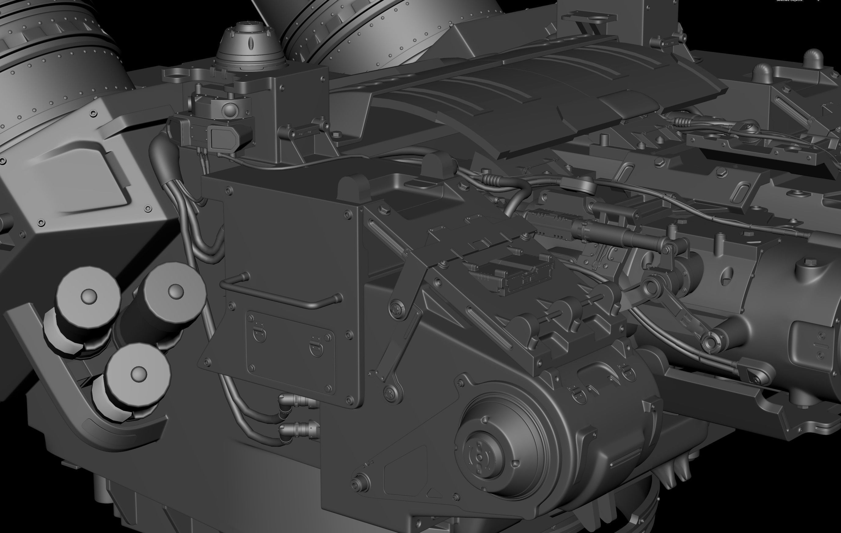 Tower lego machine gun 3D model_2