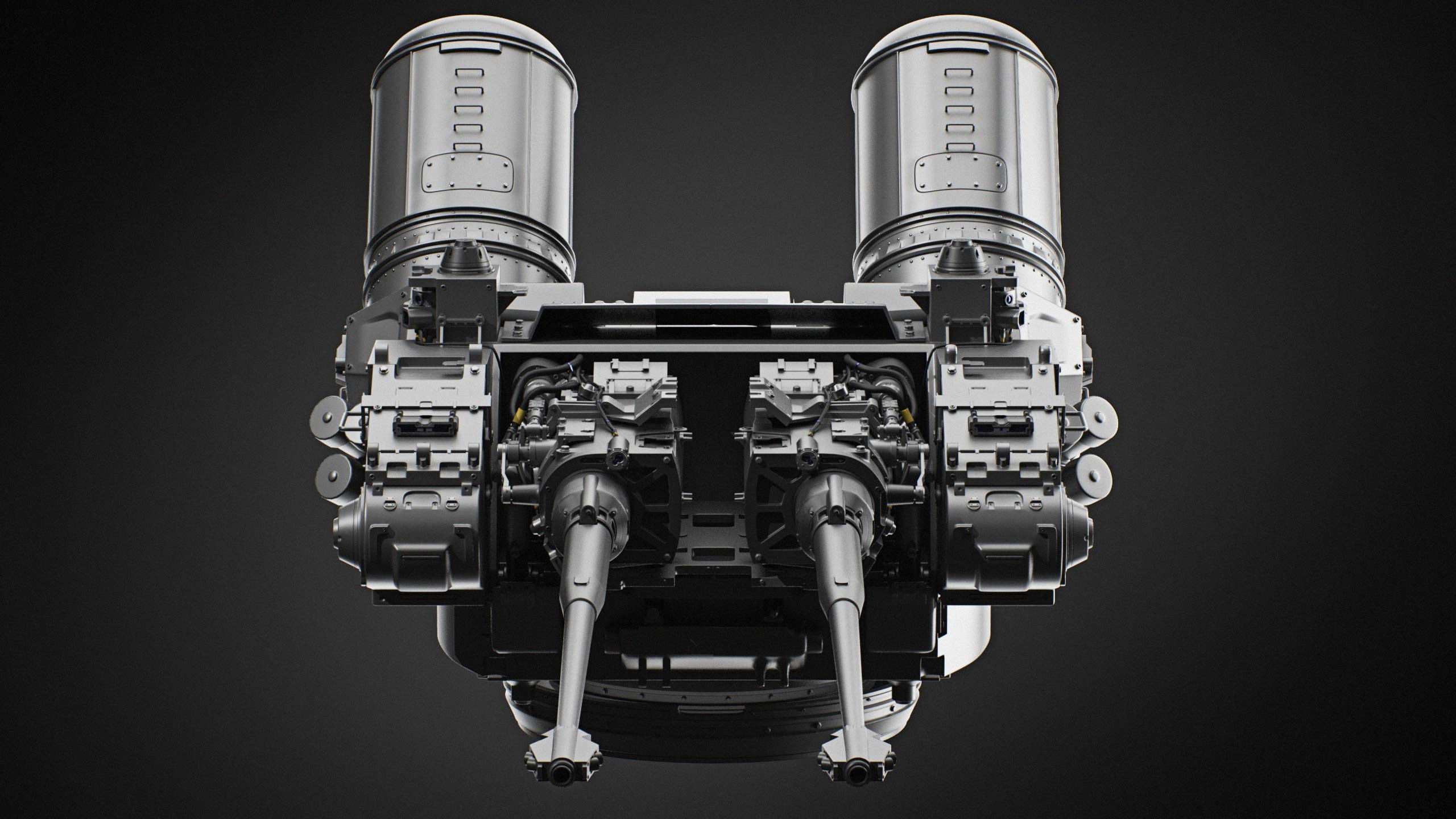 Tower lego machine gun 3D model_8