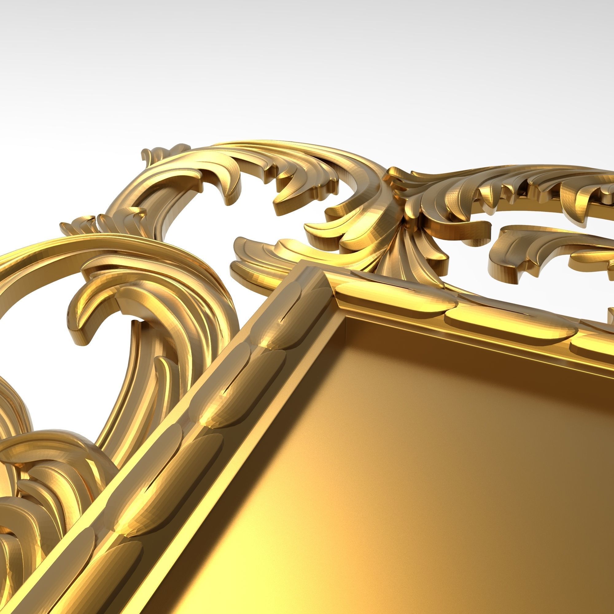 Carved Picture Frame 3D model_6