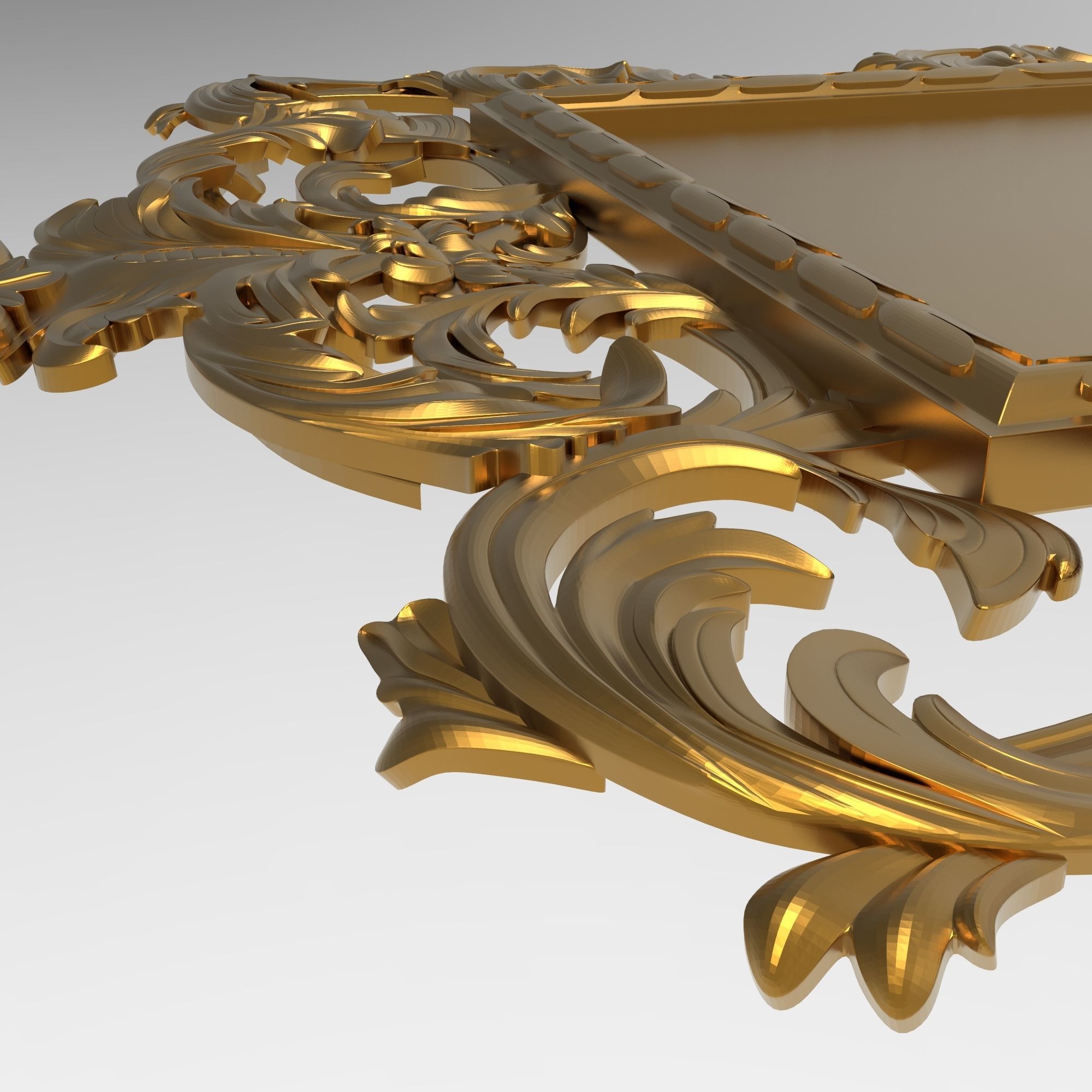 Carved Picture Frame 3D model_5