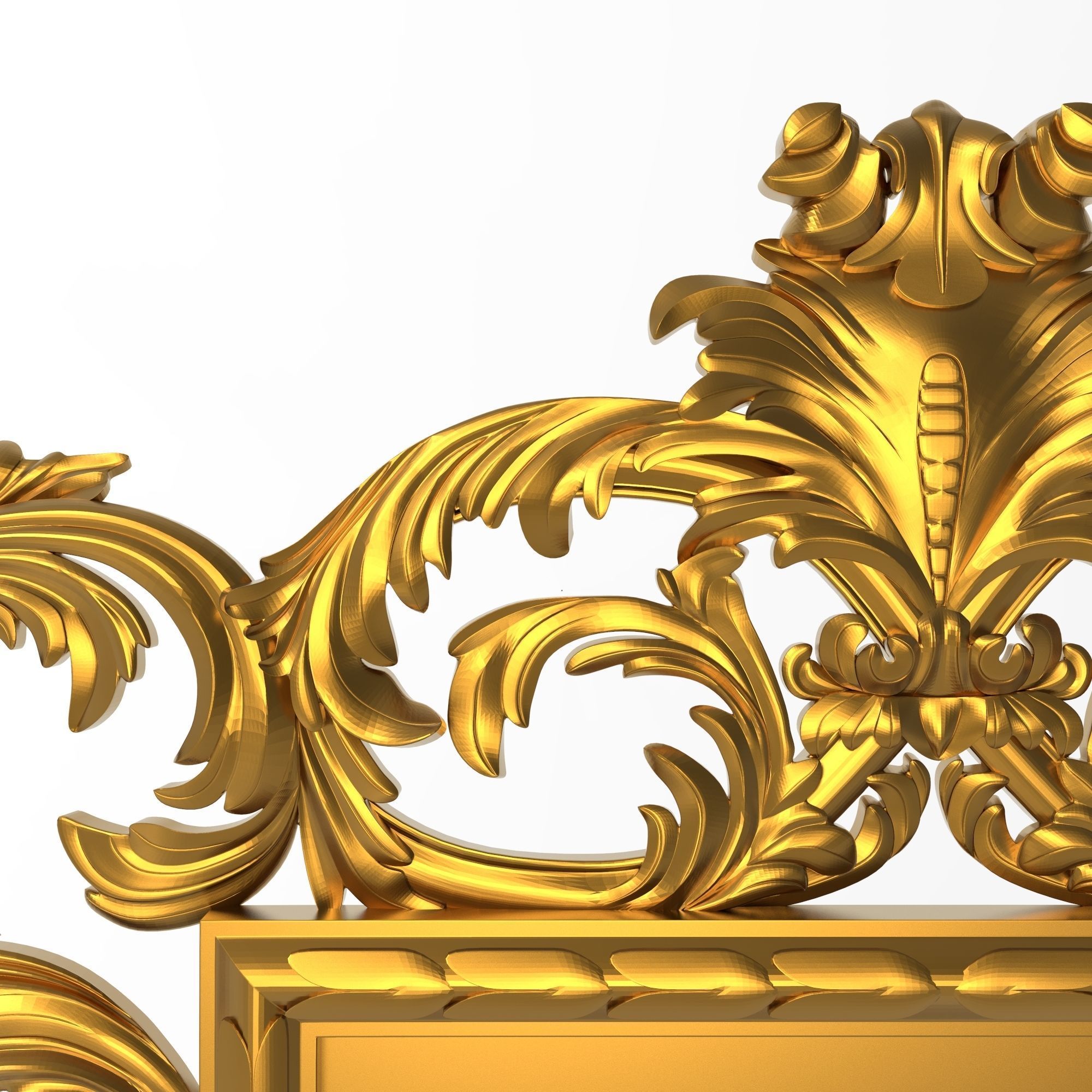 Carved Picture Frame 3D model_1