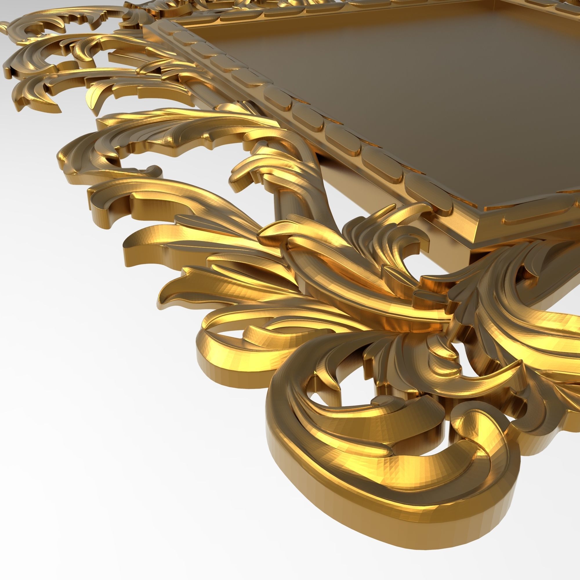 Carved Picture Frame 3D model_4