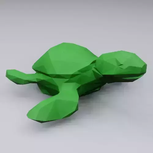 Geometric Turtle Low-poly 3D model