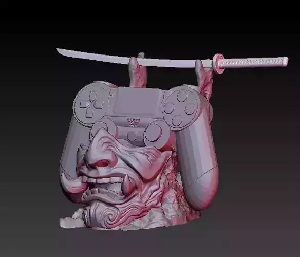 soporte control ps4 3D model