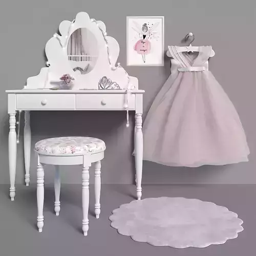 Kidsroom set sleeveless tulle flower girl dress with bow