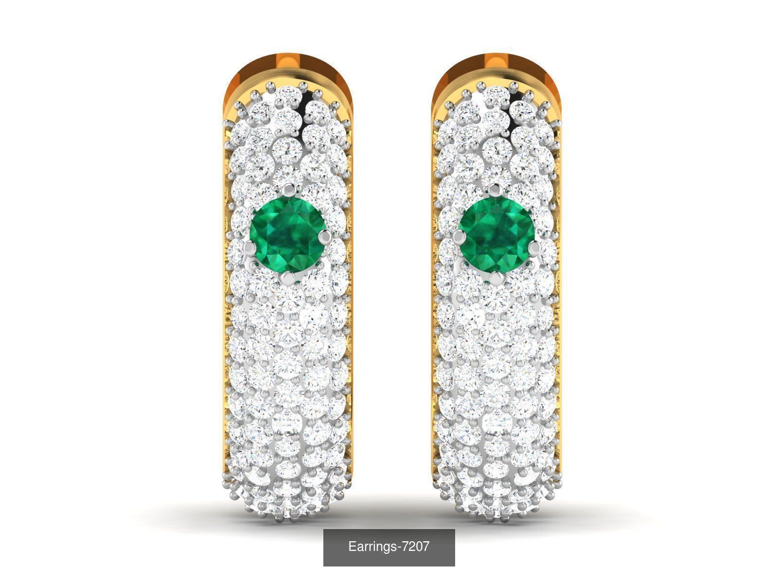 75 ENGLISH LOCK EARRINGS  3D Model Collection_66