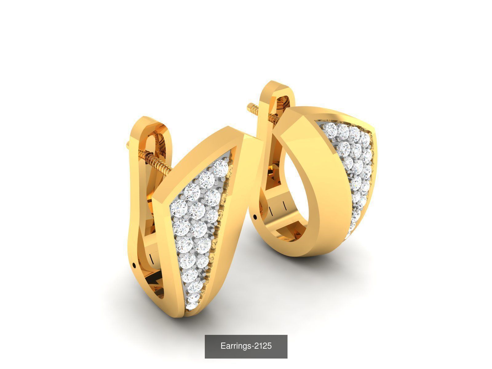 75 ENGLISH LOCK EARRINGS  3D Model Collection_57