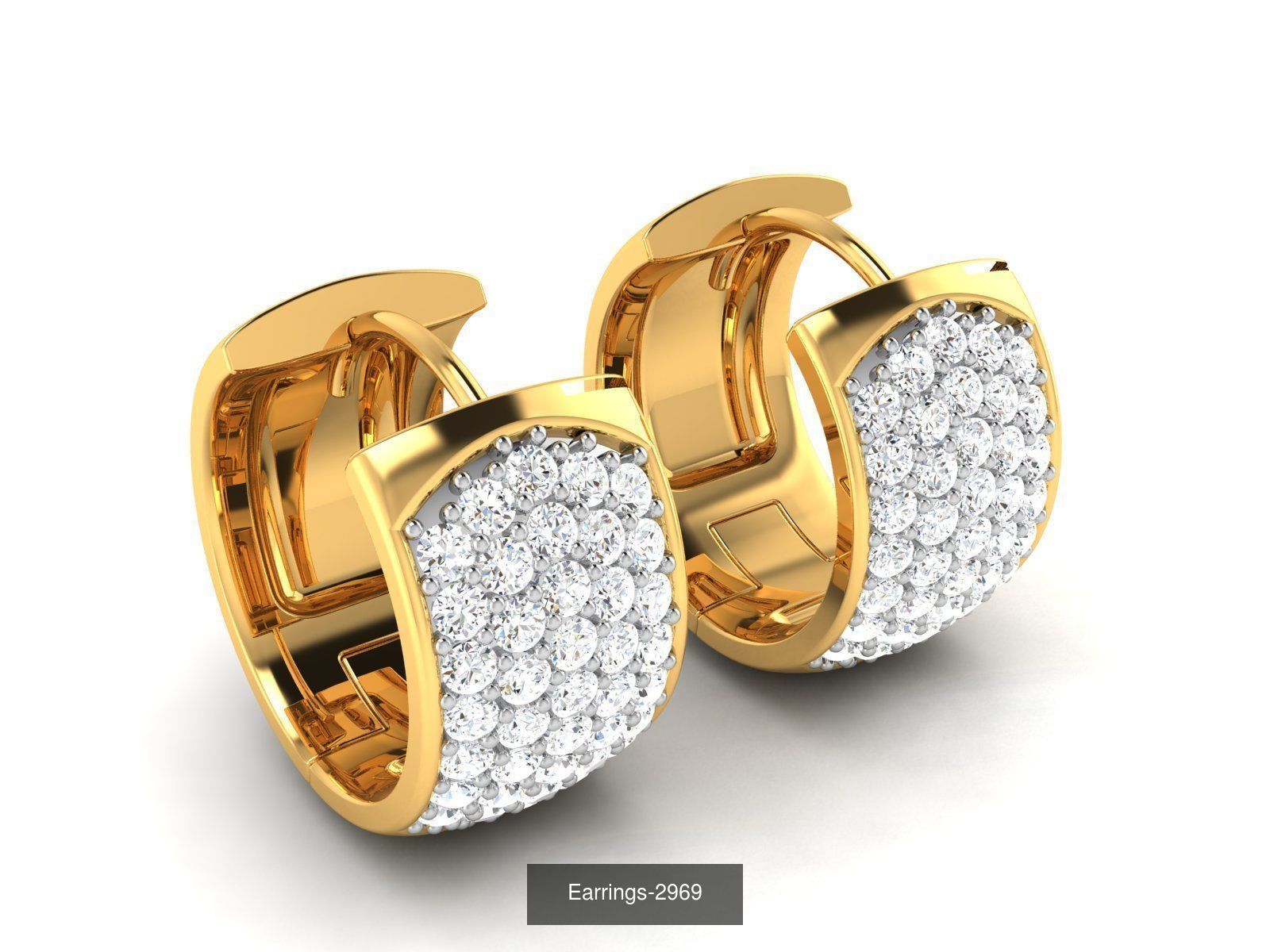 75 ENGLISH LOCK EARRINGS  3D Model Collection_27