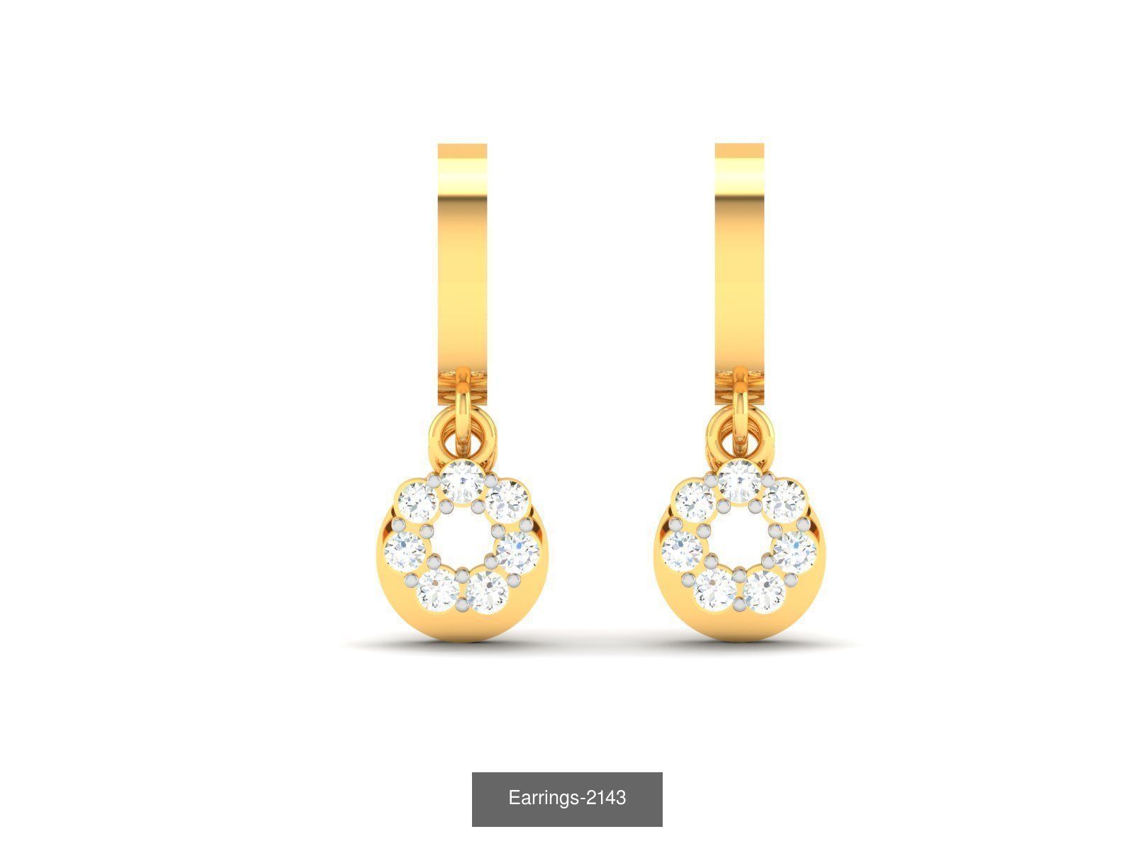 75 ENGLISH LOCK EARRINGS  3D Model Collection_56