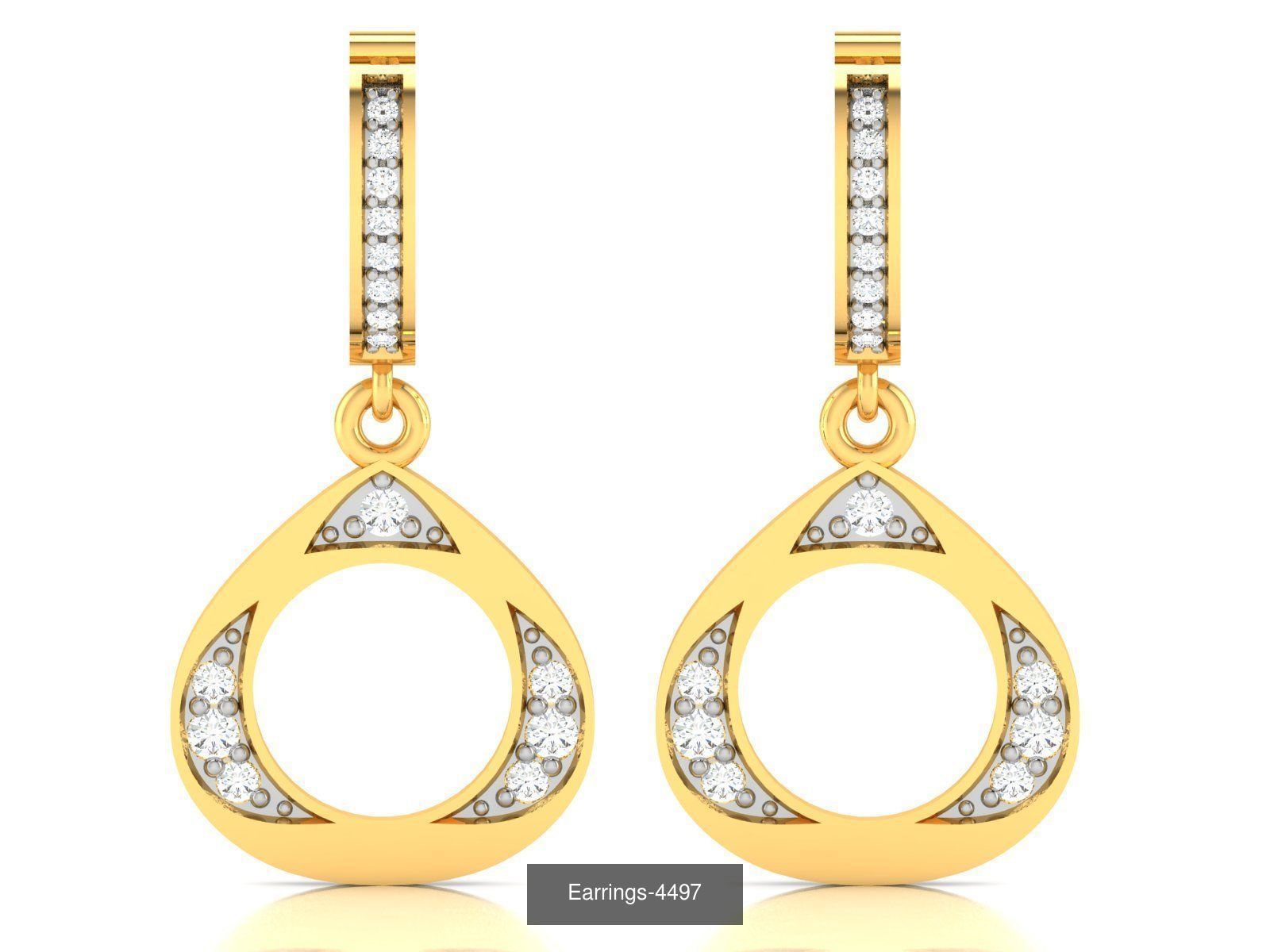 75 ENGLISH LOCK EARRINGS  3D Model Collection_68