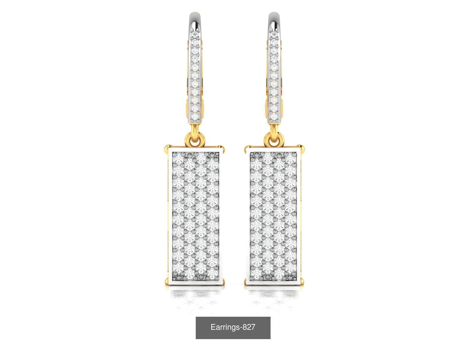 75 ENGLISH LOCK EARRINGS  3D Model Collection_36