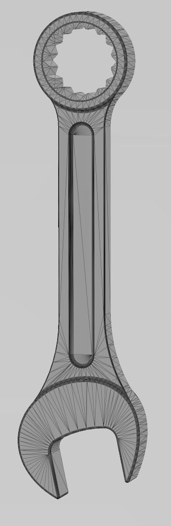 Miniature wrench pendant and charm 3D print model_11