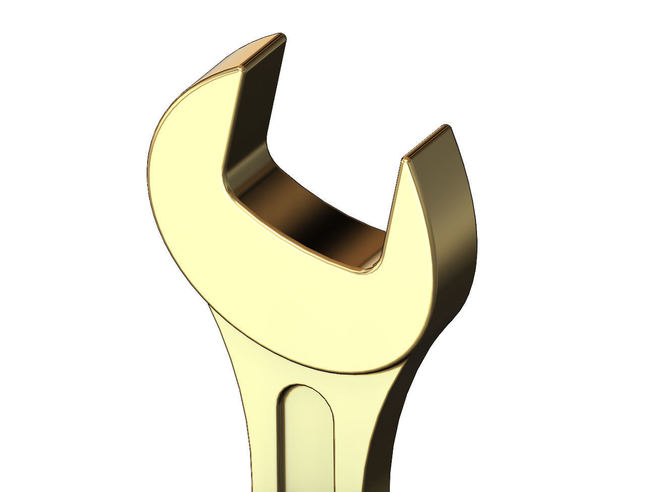 Miniature wrench pendant and charm 3D print model_9