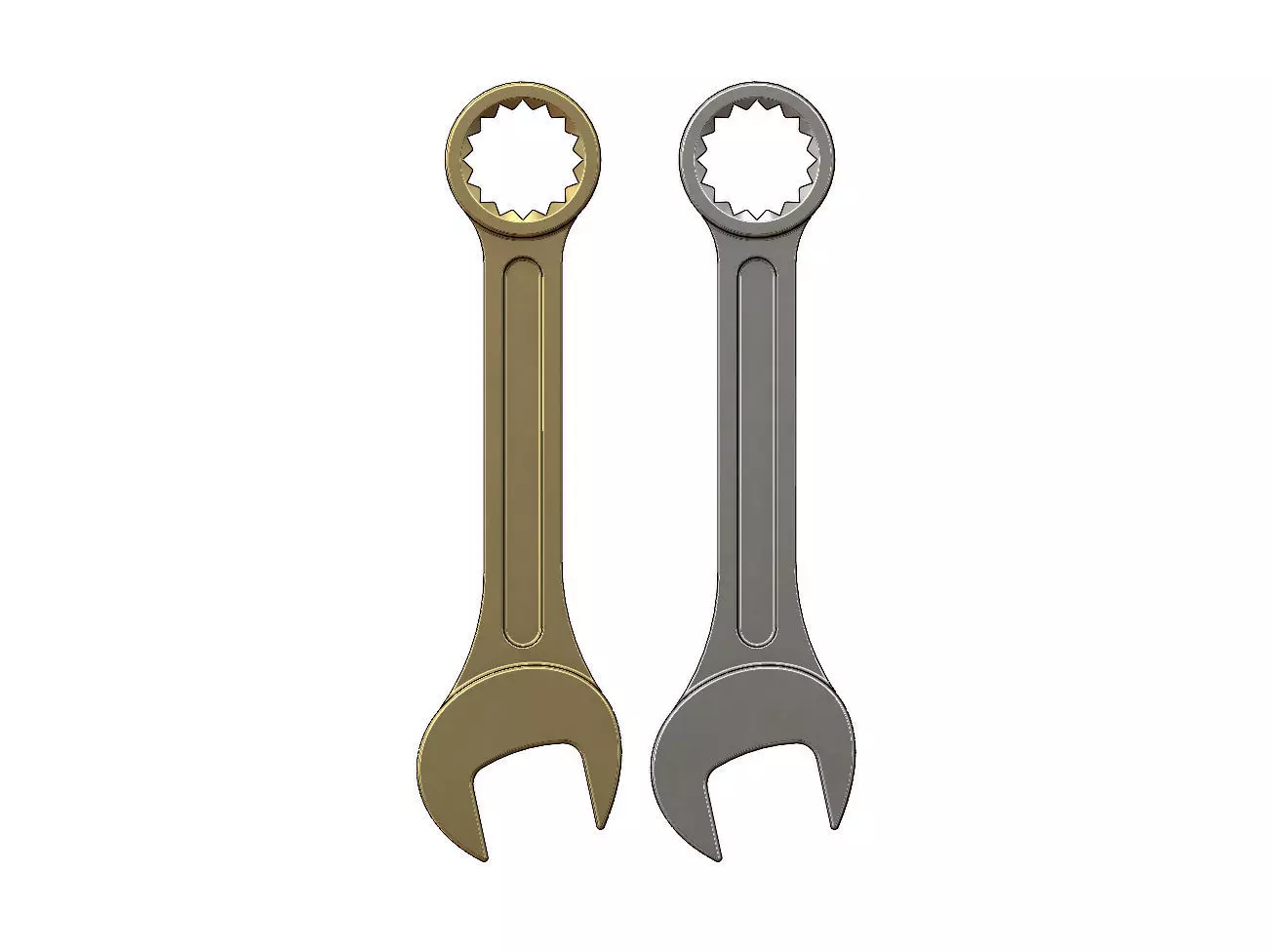 Miniature wrench pendant and charm 3D print model_0