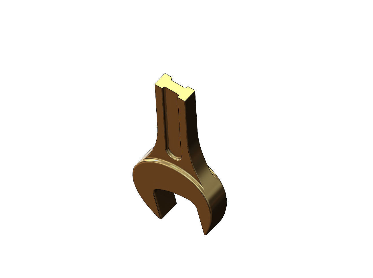 Miniature wrench pendant and charm 3D print model_7