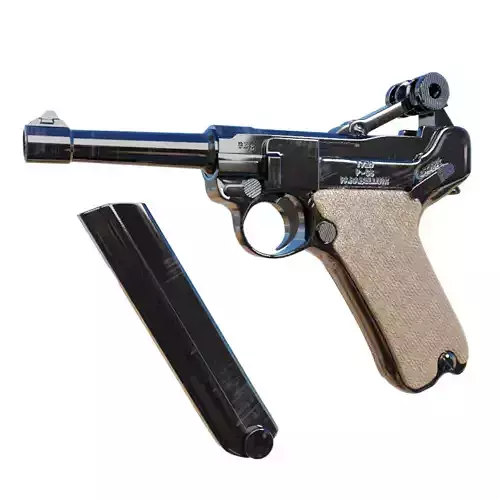 Luger P08 Parabellum 3D model
