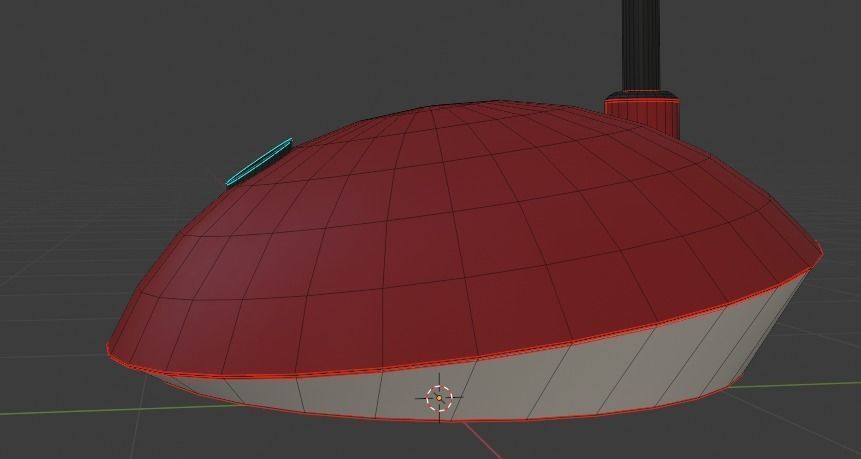 Desktop Lamp Low-poly 3D model_16