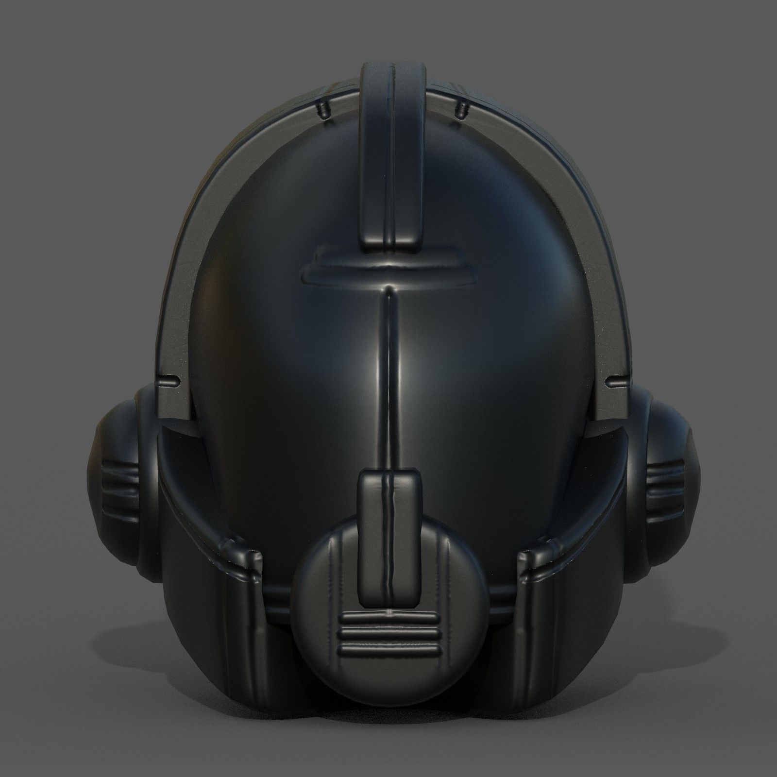 Helmet plastic mask protection pollution ball shaped Low-poly  Low-poly 3D model_4