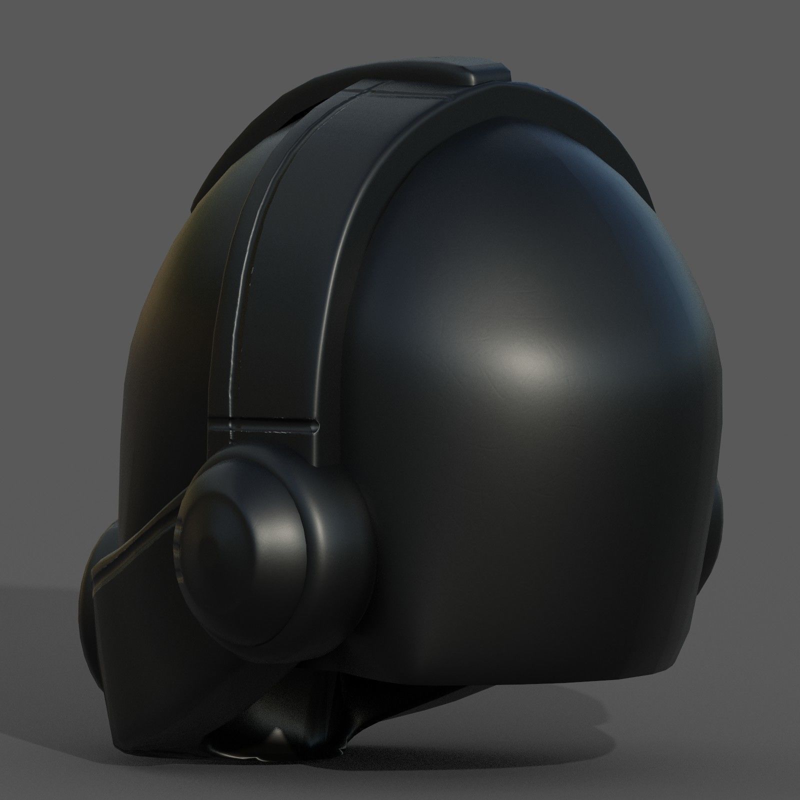 Helmet plastic mask protection pollution ball shaped Low-poly  Low-poly 3D model_8