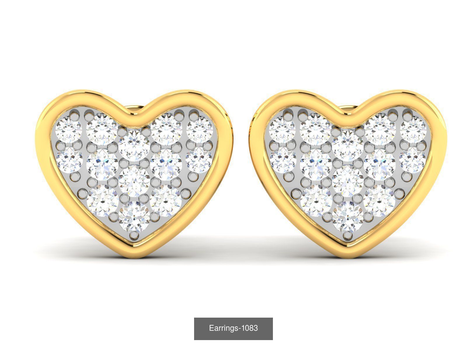 117 MENS EARRINGS LIGHT WT UNISEX EARRINGS 3D Model Collection_46