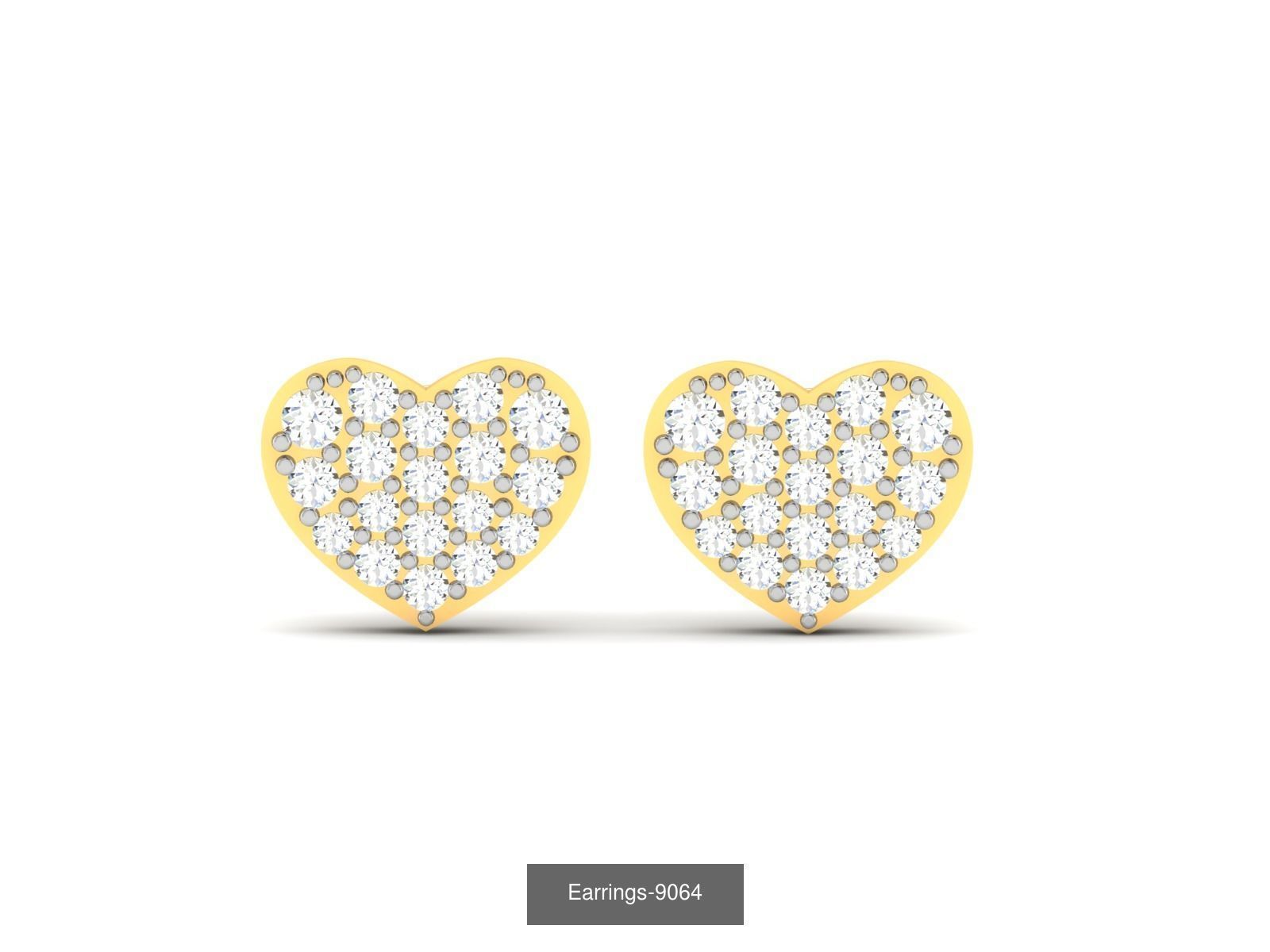 117 MENS EARRINGS LIGHT WT UNISEX EARRINGS 3D Model Collection_25