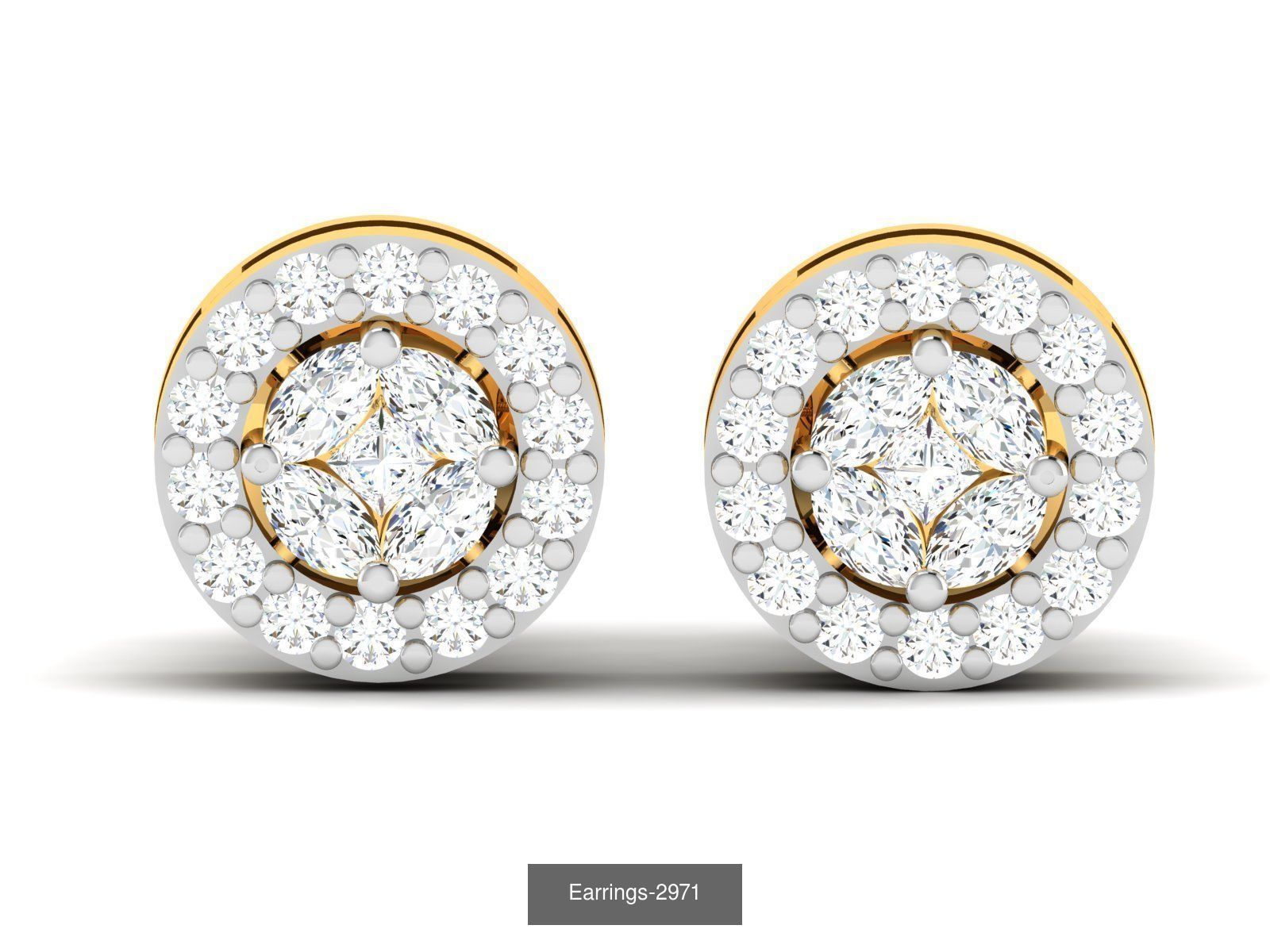 117 MENS EARRINGS LIGHT WT UNISEX EARRINGS 3D Model Collection_115