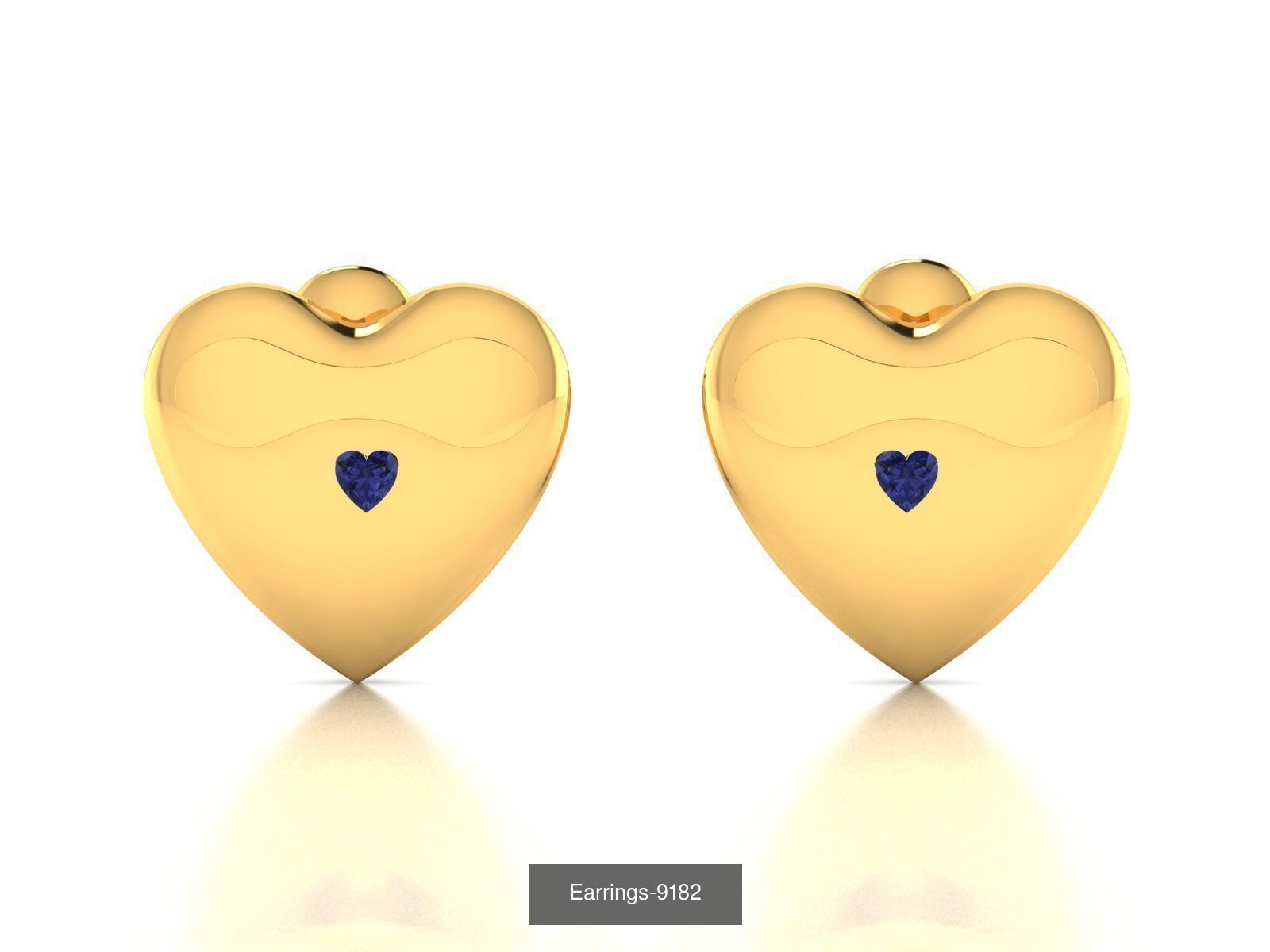 117 MENS EARRINGS LIGHT WT UNISEX EARRINGS 3D Model Collection_84