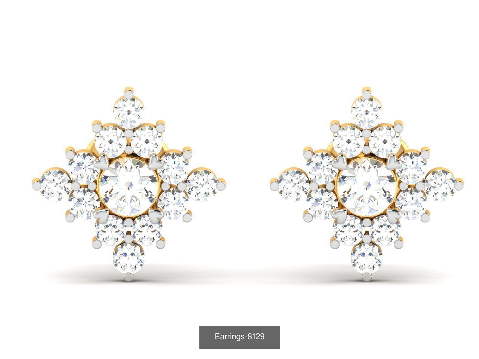 117 MENS EARRINGS LIGHT WT UNISEX EARRINGS 3D Model Collection_95