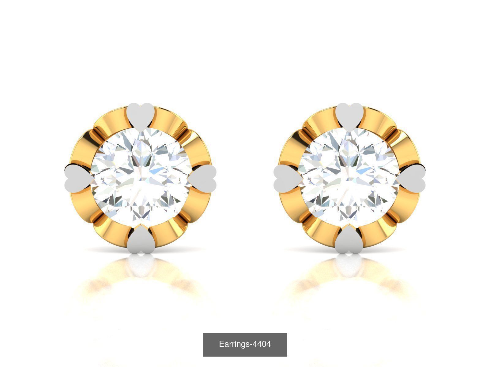 117 MENS EARRINGS LIGHT WT UNISEX EARRINGS 3D Model Collection_24