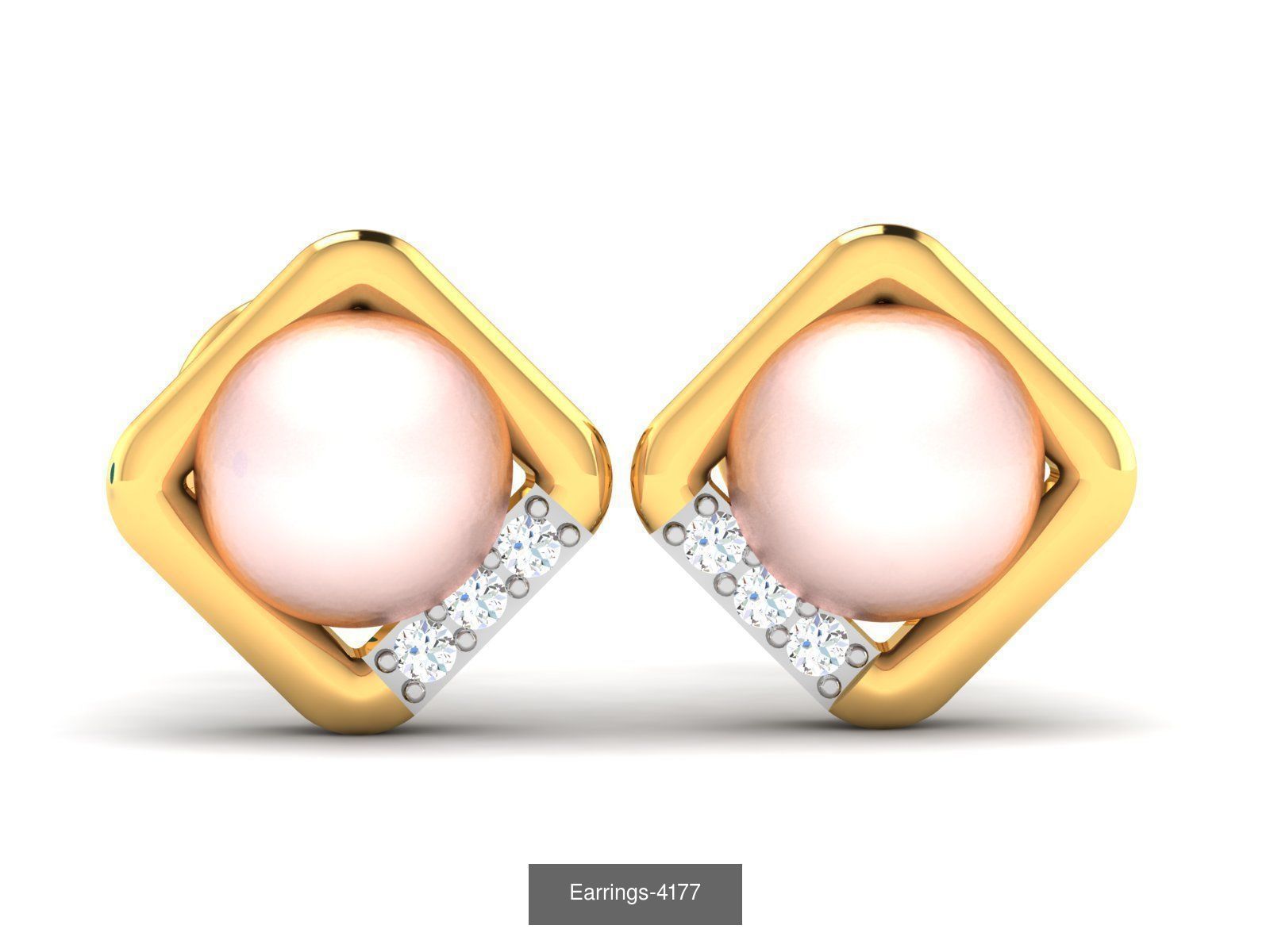 117 MENS EARRINGS LIGHT WT UNISEX EARRINGS 3D Model Collection_79