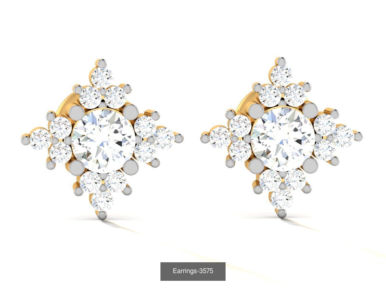 117 MENS EARRINGS LIGHT WT UNISEX EARRINGS 3D Model Collection_82