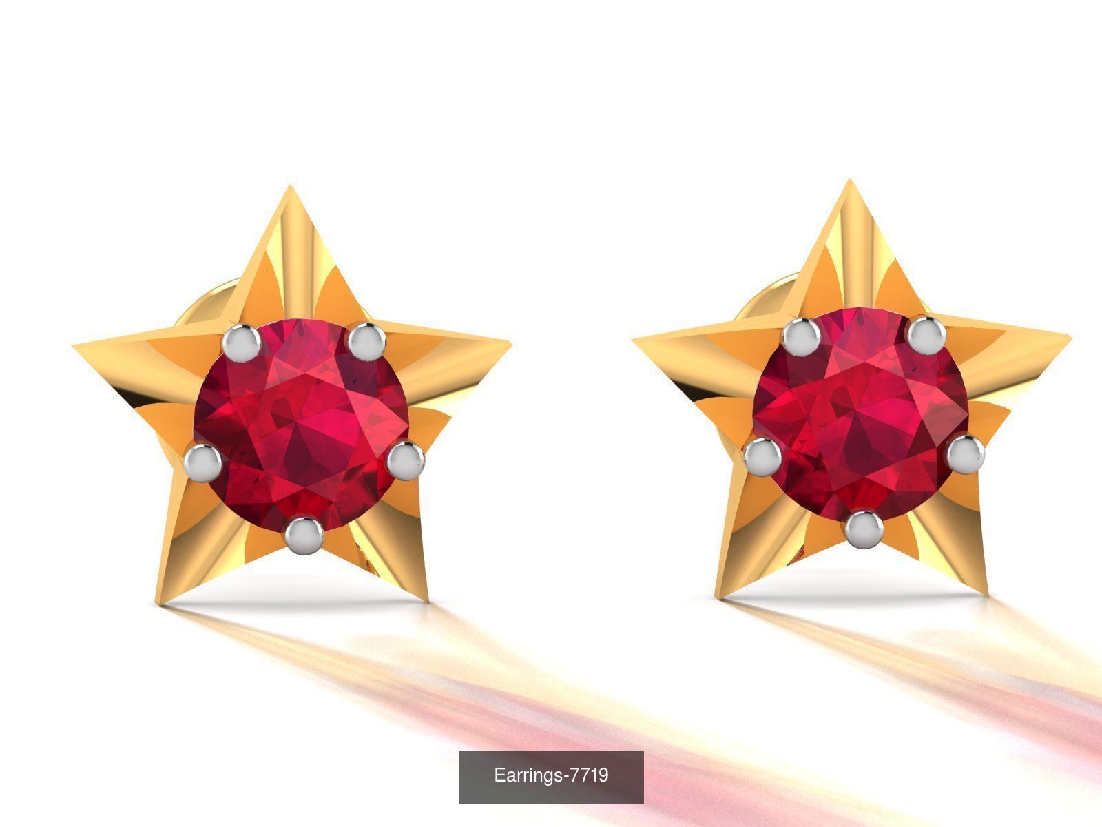 117 MENS EARRINGS LIGHT WT UNISEX EARRINGS 3D Model Collection_98