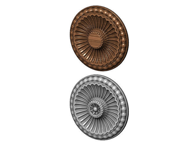 Classical ceiling medallion and Rosette 3D print model