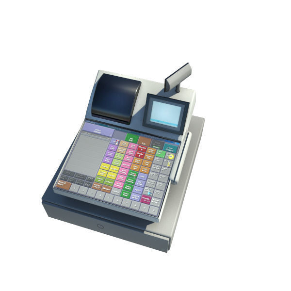 Cash Register - Till - POS 3D model_3
