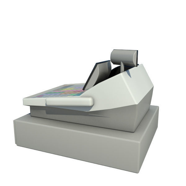 Cash Register - Till - POS 3D model_4