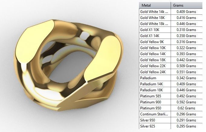 FRANCO LINK CHAIN FOR NECKLACE OR BRACELET 4MM  3D print model_8