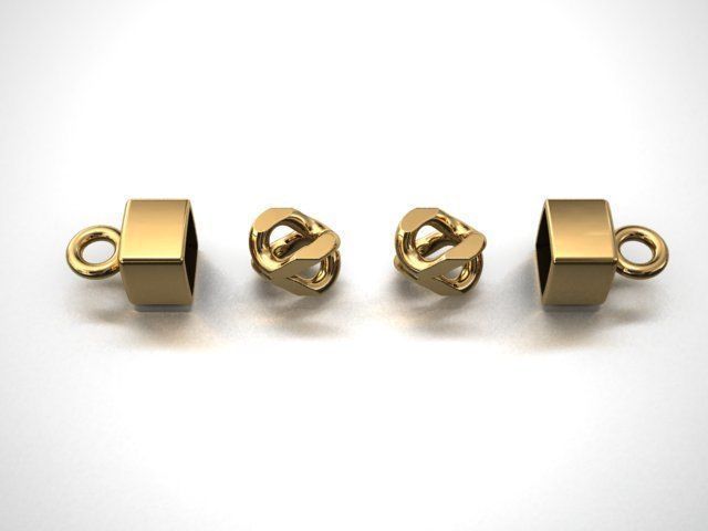 FRANCO LINK CHAIN FOR NECKLACE OR BRACELET 4MM  3D print model_5