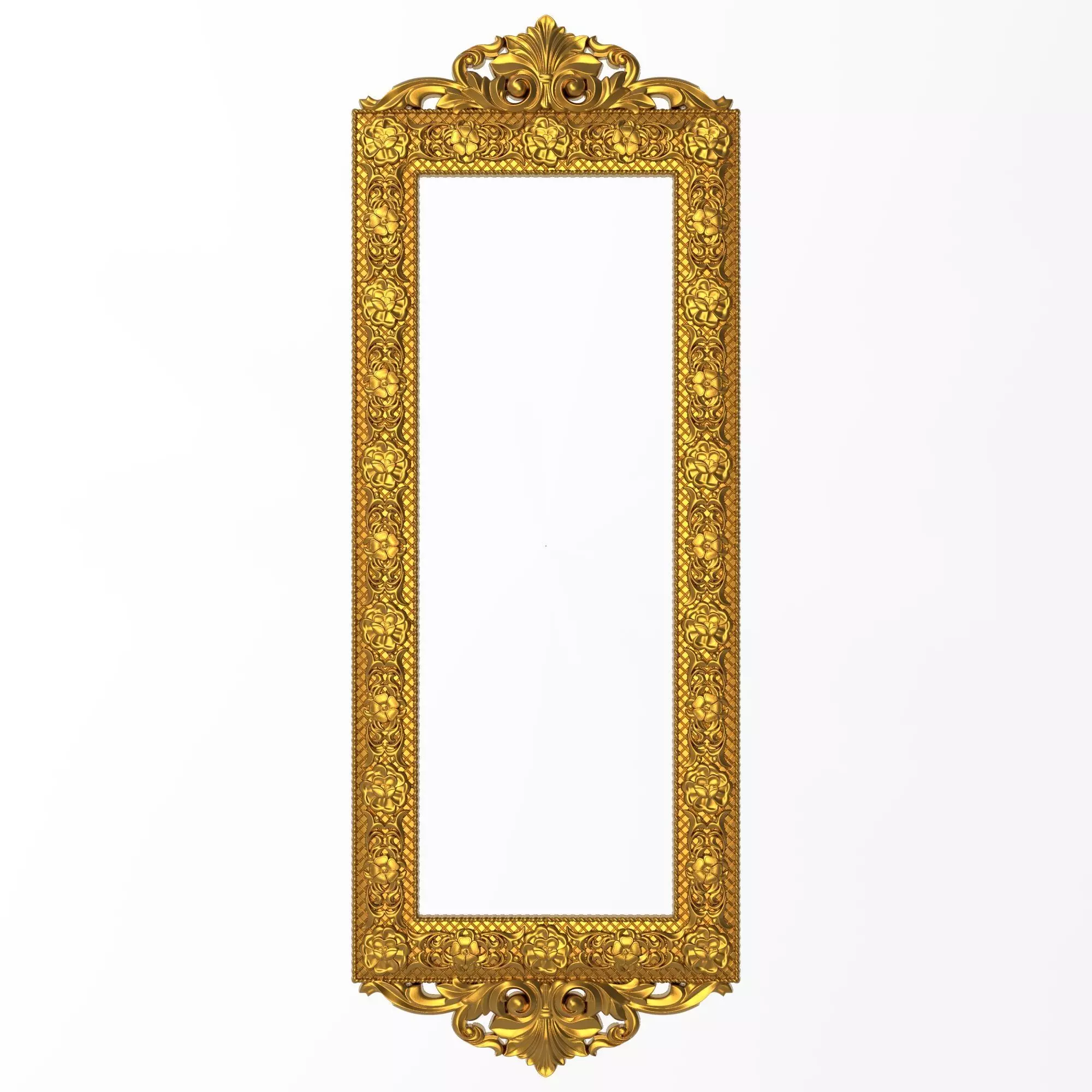 Carved Picture Frame 3D model_0