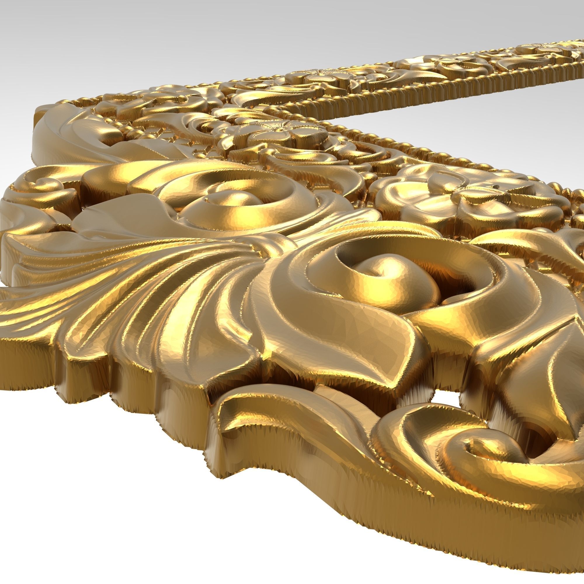 Carved Picture Frame 3D model_8