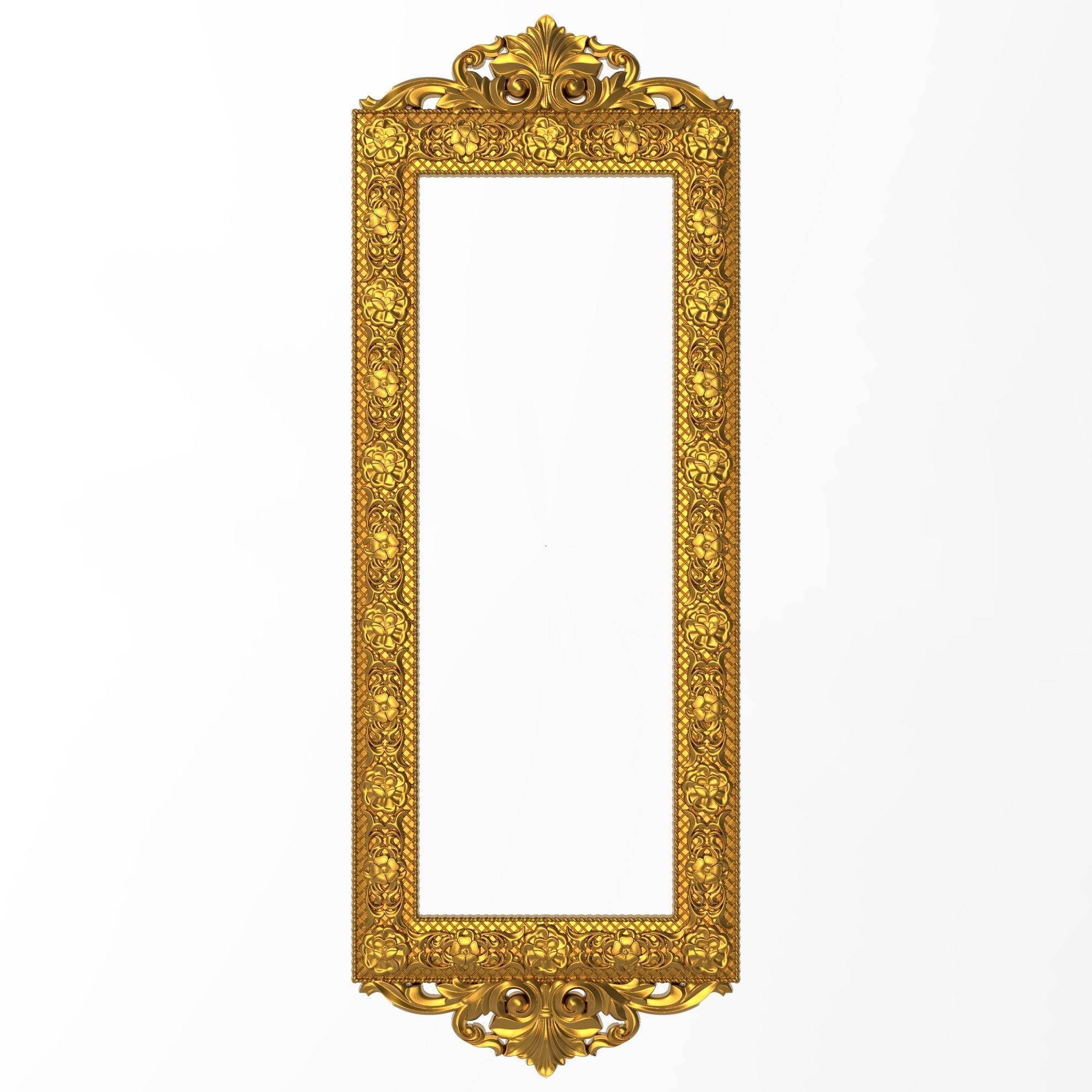 Carved Picture Frame 3D model_2