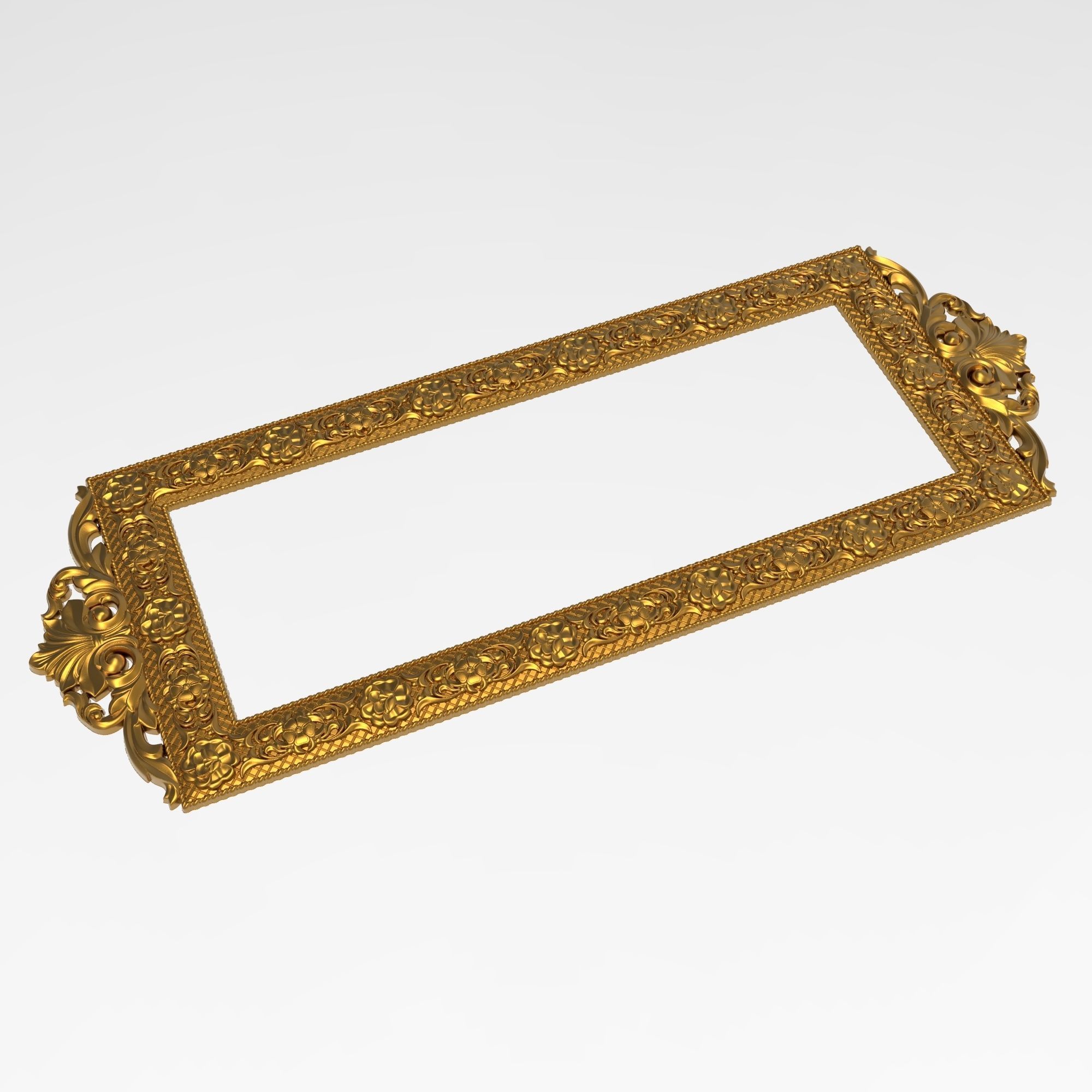 Carved Picture Frame 3D model_1