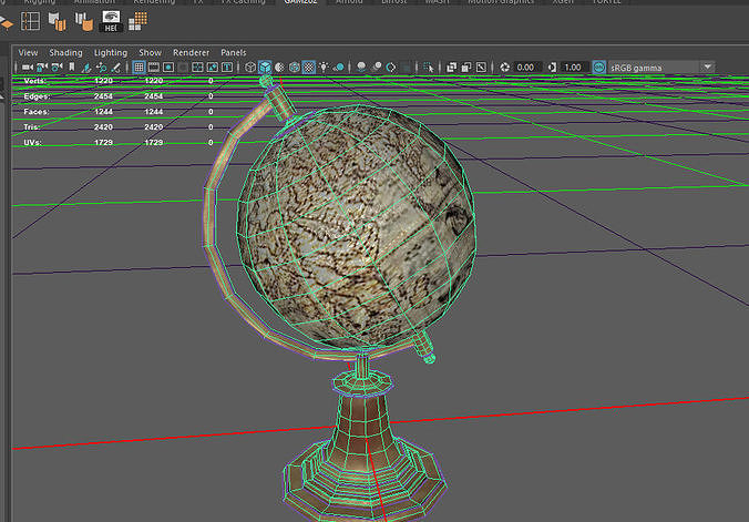 Old BookShelf Globe  Free 3D model