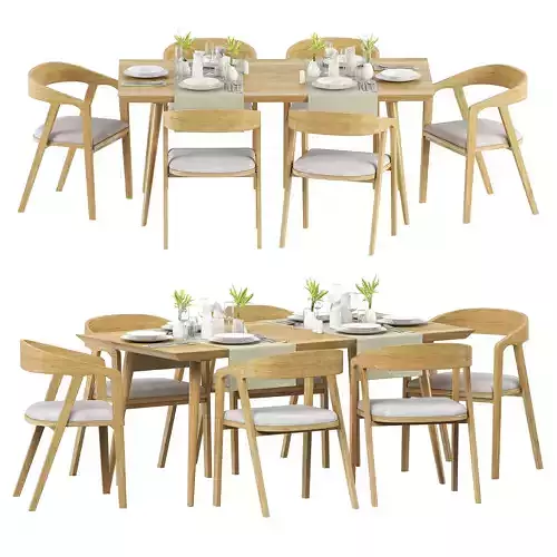 TABLE SET dining and chairs